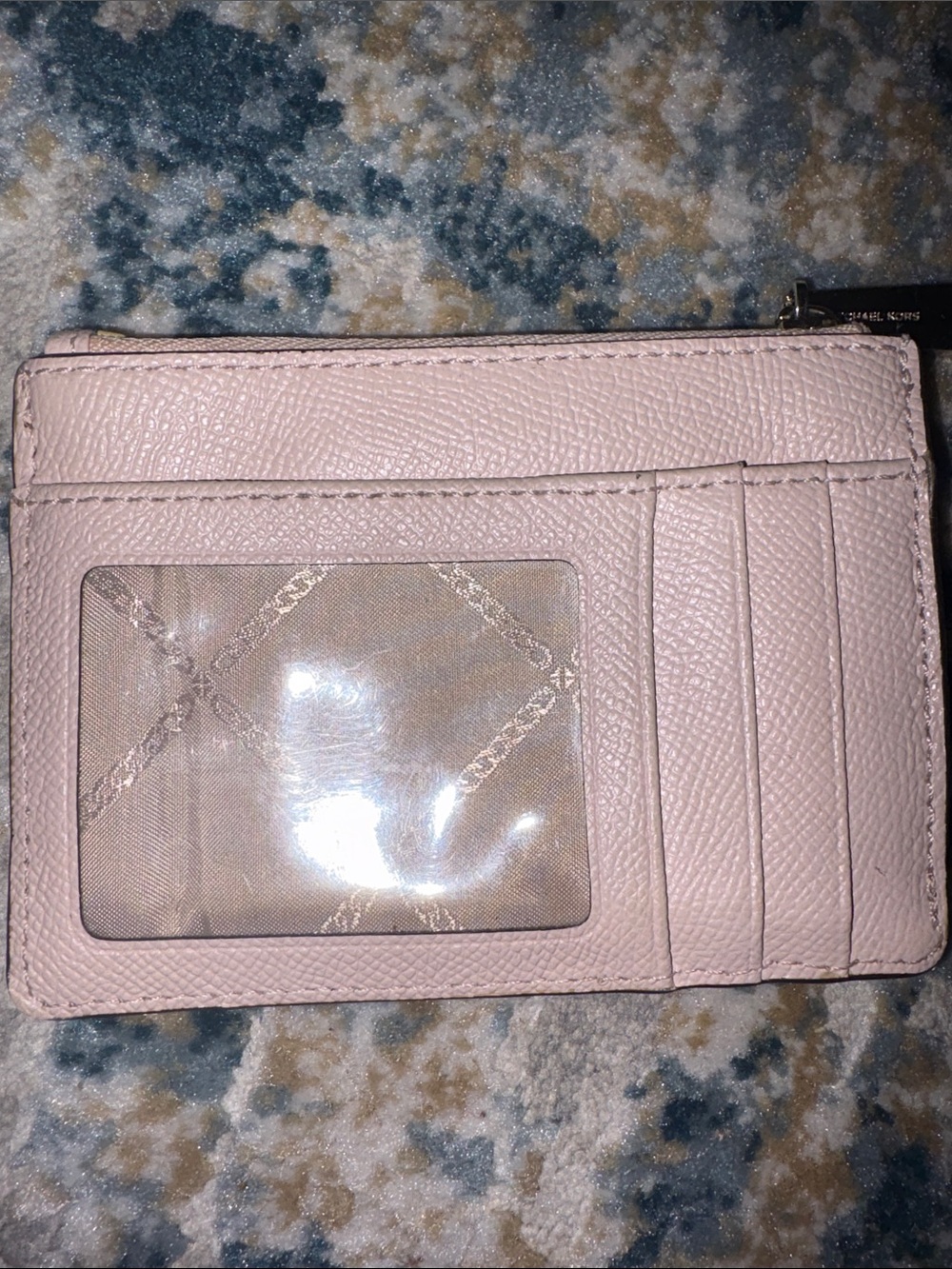 Michael Kors Bronze Metallic Zip Card Case/Key-holder GUC - Picture 4 of 6